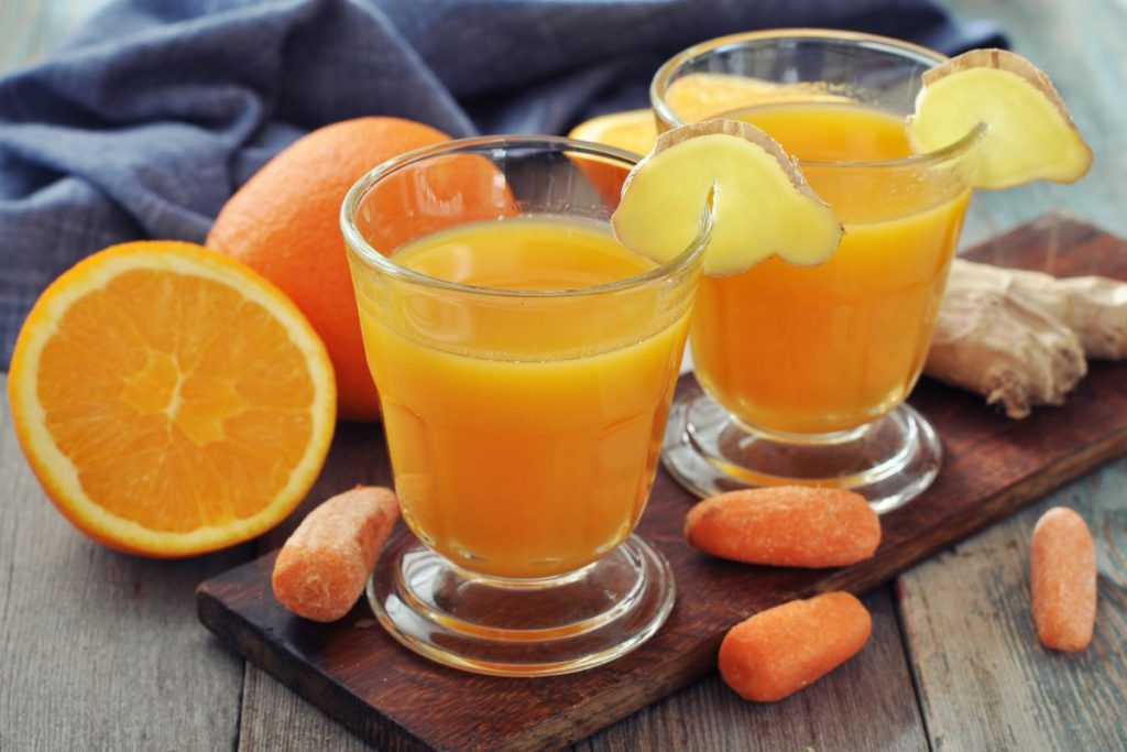 suco de cenoura com laranja